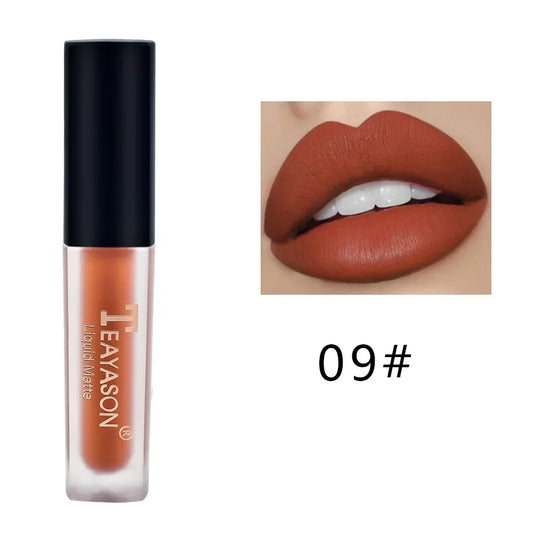 1Pc Women'S Fashion Liquid Matte Lipstick Velvet Lipgloss Nude Makeup Matte Velvet Natural Moisturizer Lip Glosses