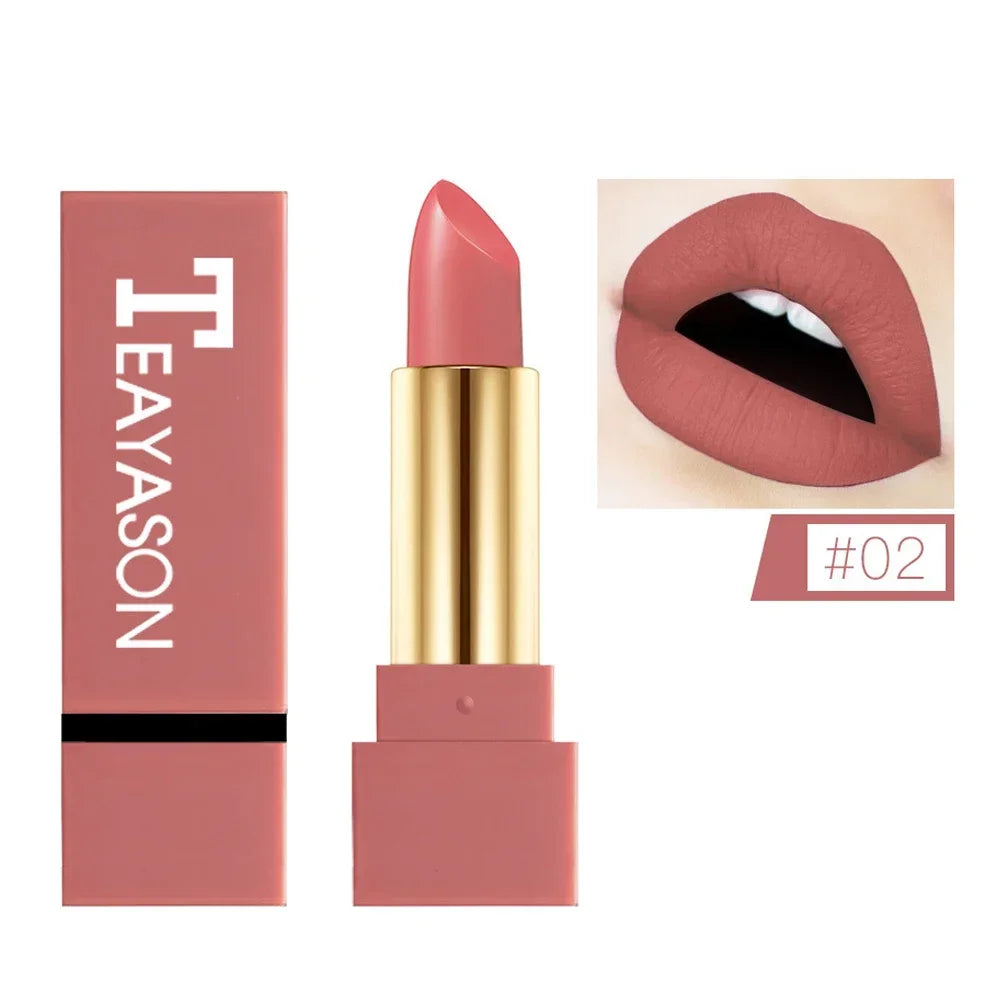 1Pc Women'S Fashion Liquid Matte Lipstick Velvet Lipgloss Nude Makeup Matte Velvet Natural Moisturizer Lip Glosses