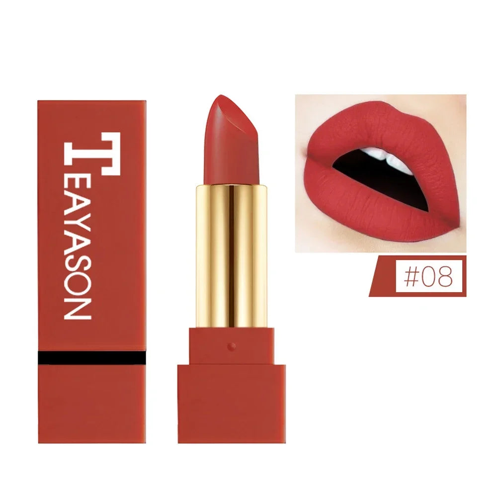 1Pc Women'S Fashion Liquid Matte Lipstick Velvet Lipgloss Nude Makeup Matte Velvet Natural Moisturizer Lip Glosses