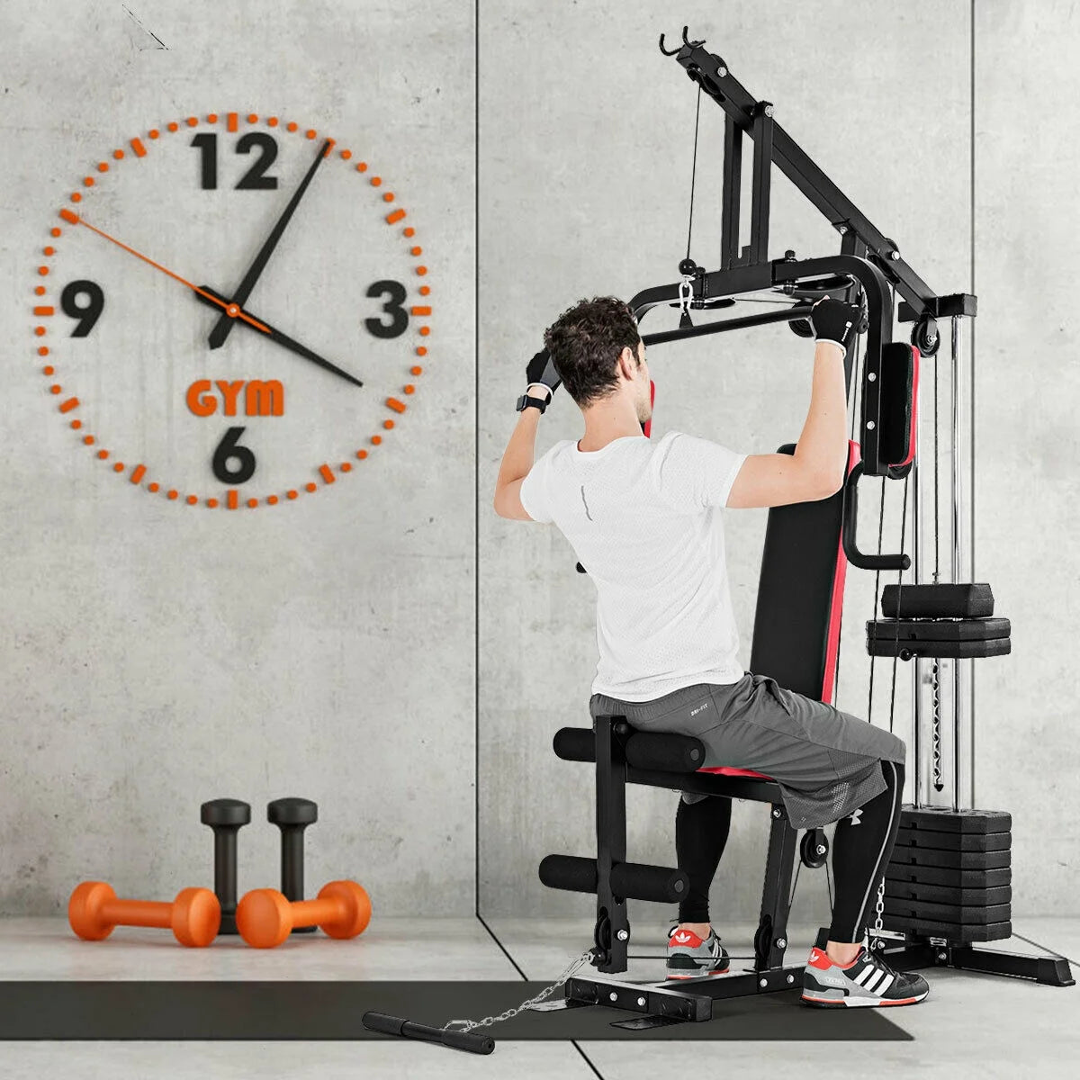 Multifunction Cross Trainer Workout Machine Strength Training Fitness Exercise