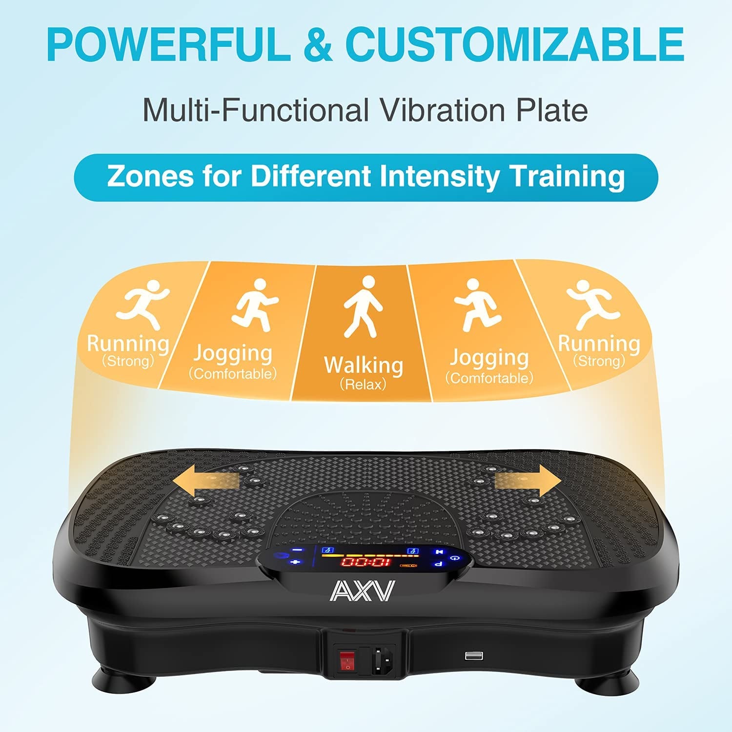 Vibration Plate Exercise Machine Whole Body Workout Vibrate Fitness Platform Lymphatic Drainage Machine for Weight Loss Shaping Toning Wellness Home Gyms Workout